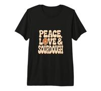 Peace Love Sourdough Starter Baker Premium T-Shirt