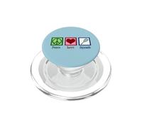 Peace Love Squash Team Sports PopSockets PopGrip for MagSafe