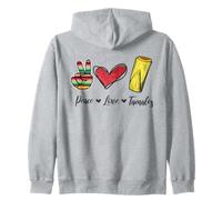 Peace Love Tamales Cinco De Mayo Fiesta Hispanic Pride Zip Hoodie