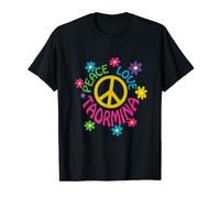 Peace Love Taormina - Hippie Flower Power T-Shirt