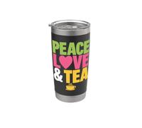 Peace Love Tea Stainless Steel Insulated Tumbler
