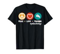 Peace Love Teaching PE Teacher Life Physical Education T-Shirt