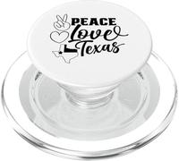 Peace Love Texas Texan State Lover Texans PopSockets PopGrip for MagSafe