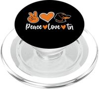 Peace Love Tn Hound Orange Tennessee Dog Lover PopSockets PopGrip for MagSafe