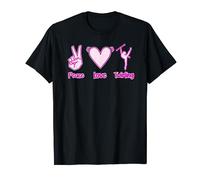 Peace Love Twirling Twirler Baton Twirling T-Shirt