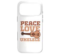Peace Love Ukulele Case for iPhone 17 Pro Max