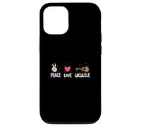 Peace Love Ukulele Funny Ukulele Musicians For A Uke Player Case for iPhone 12/12 Pro