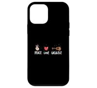 Peace Love Ukulele Funny Ukulele Musicians For A Uke Player Case for iPhone 12 mini