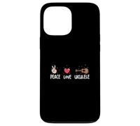 Peace Love Ukulele Funny Ukulele Musicians For A Uke Player Case for iPhone 13 Pro Max
