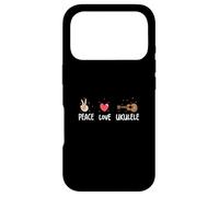 Peace Love Ukulele Funny Ukulele Musicians For A Uke Player Case for iPhone 17 Pro