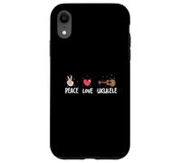 Peace Love Ukulele Funny Ukulele Musicians For A Uke Player Case for iPhone XR