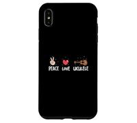 Peace Love Ukulele Funny Ukulele Musicians For A Uke Player Case for iPhone XS Max