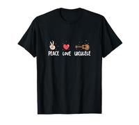 Peace Love Ukulele Funny Ukulele Musicians for A Uke Player T-Shirt