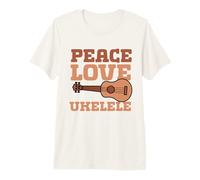 Peace Love Ukulele Premium T-Shirt