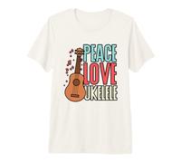 Peace Love Ukulele Premium T-Shirt