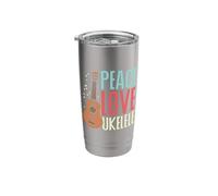 Peace Love Ukulele Stainless Steel Insulated Tumbler