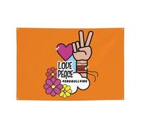 Peace Love Unity Anti Bullying Unity Day Orange Banner Backdrop Photography Background 47x71in Flag For Party Home Yard Holiday Decoration