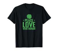 Peace Love Vegetarian Plant-Based T-Shirt