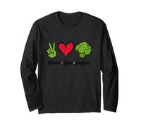 Peace Love Veggies Long Sleeve T-Shirt