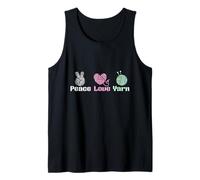 Peace Love Yarn Knitting Lover Craft Life Knitting Tank Top