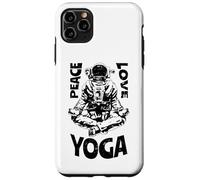 Peace Love Yoga Astronaut Namaste Zen Meditation Lotus Pose Case for iPhone 11 Pro Max