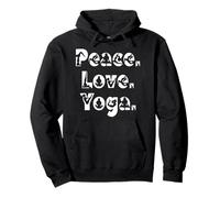 Peace Love Yoga Mindfulness Zen Meditation Yogi Flow Pullover Hoodie