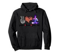 Peace Love Zen AF Meditating Spiritual Yoga Pullover Hoodie