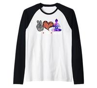 Peace Love Zen AF Meditating Spiritual Yoga Raglan Baseball Tee