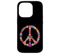 Peace Lover Floral 60's 70's Hippie Costume Colorful Flowers Case for iPhone 14 Pro