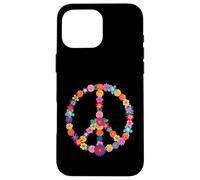 Peace Lover Floral 60's 70's Hippie Costume Colorful Flowers Case for iPhone 16 Pro Max