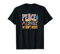 Peace Made Possible by Craft Beers Funny Concentration T-Shirt