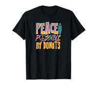 Peace Made Possible by Donuts Funny Concentration T-Shirt