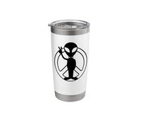 Peace Man Peace Loving Alien Stainless Steel Insulated Tumbler