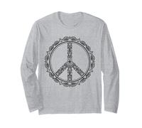Peace Mandala Peace Sign Yoga Buddha Yogi Gift Long Sleeve T-Shirt