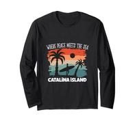 Peace Meets The sea - Catalina Island Long Sleeve T-Shirt
