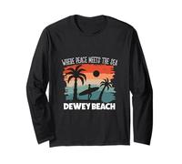 Peace Meets The sea - Dewey Beach Long Sleeve T-Shirt