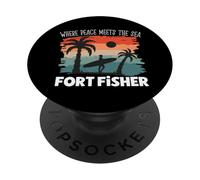 Peace meets the sea - Fort Fisher PopSockets Adhesive PopGrip