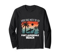 Peace Meets The sea - Fort Lauderdale Beach Long Sleeve T-Shirt