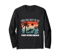 Peace Meets The sea - Fort Myers Beach Long Sleeve T-Shirt