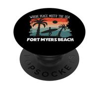 Peace meets the sea - Fort Myers Beach PopSockets Adhesive PopGrip