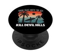 Peace meets the sea - Kill Devil Hills PopSockets Adhesive PopGrip