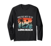 Peace Meets The sea - Long Beach Long Sleeve T-Shirt