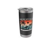 Peace Meets The sea - Melbourne Beach Stainless Steel Insulated Tumbler
