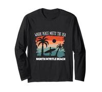Peace Meets The sea - North Myrtle Beach Long Sleeve T-Shirt