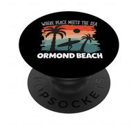 Peace meets the sea - Ormond Beach PopSockets Adhesive PopGrip