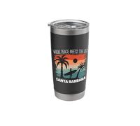 Peace Meets The sea - Santa Barbara Stainless Steel Insulated Tumbler