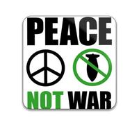 Peace Not War CND Pack of 10 Square Stickers - 55mm x 55mm