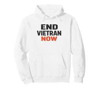 Peace Not War End Vietran Now No War With Iran Peace Message Pullover Hoodie
