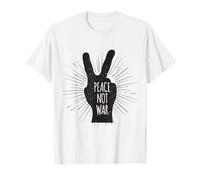 Peace Not War - Sign Fingers Awareness Birthday Gift T-Shirt