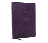 Peace of God Bible: Discover and Experience God's Shalom Throughout the Bible (NKJV, Purple Leathersoft, Red Letter, Comfort Print)